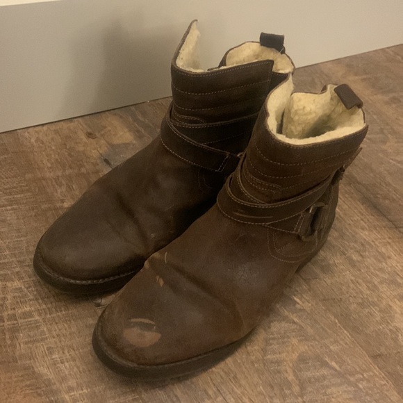 Fabianelli Leather Boots, Made in Italy, - Picture 6 of 14